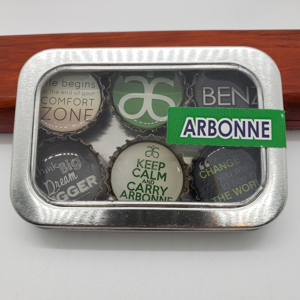 Arbonne Bottle Cap Magnets